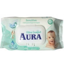 Влажные салфетки Aura Детские Ultra Comfort (100 шт)
