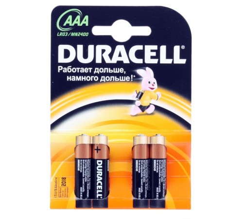 Батарейка Duracell ААА LR03-MN2400 (4 шт)