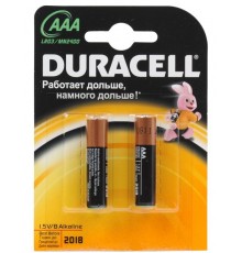 Батарейки мизинчиковые Duracell Basic AAA LR03 1.5V (2 шт)