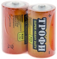 Батарейка Трофи R20-2S (2 шт)