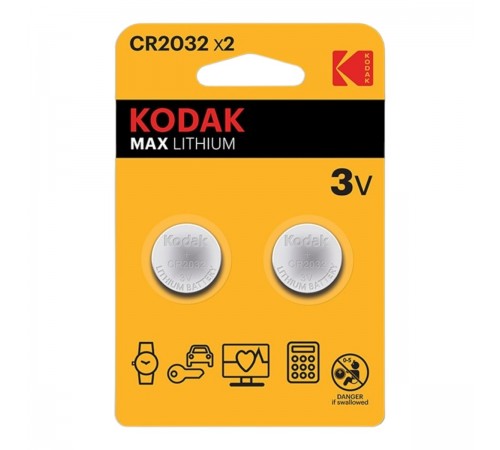 Батарейка Kodak Max Lithium CR2032 (2 шт)