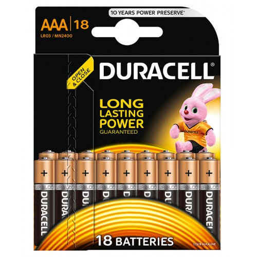 Батарейка Duracell ААА LR03-MN2400 (18 шт)