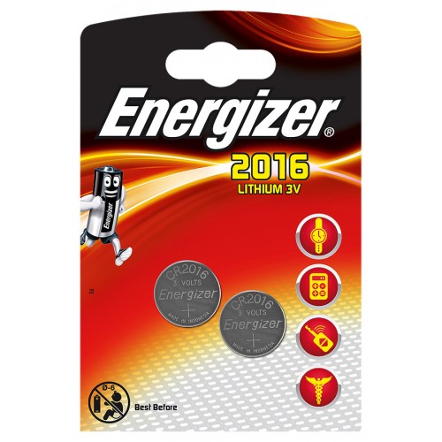 Батарейка Energizer Lithium CR 2016 B2