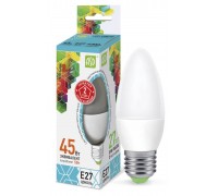Лампочка светодиодная LED-СВЕЧА-STD 5Вт 230В Е27 4000К 450Лм ASD