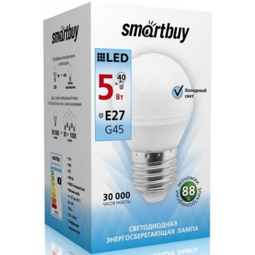 Лампа светодиодная Smartbuy G45-05W4000E27