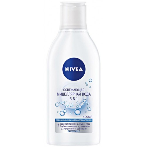 Мицеллярная вода Nivea Освежающая 3в1 для нормальной кожи (400 мл)