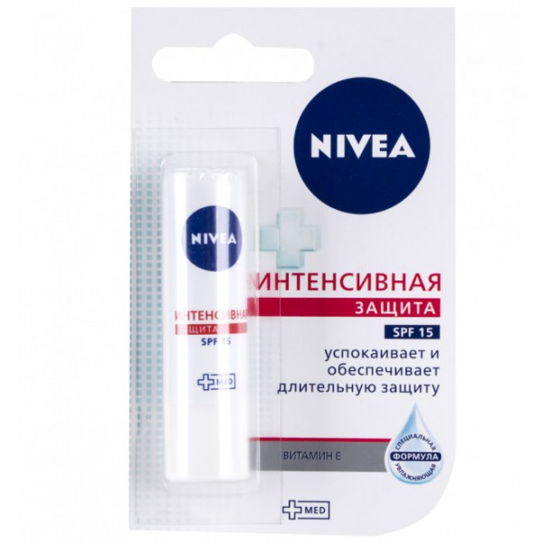 Бальзам для губ Nivea Lip Care Интенсивная Защита SPF15 (4.8 гр) Бальзам для губ Nivea Lip Care Интенсивная Защита SPF15 (4.8 гр)