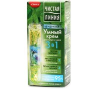 Крем для лица и шеи Чистая Линия Вечерний 3в1 (50 мл)