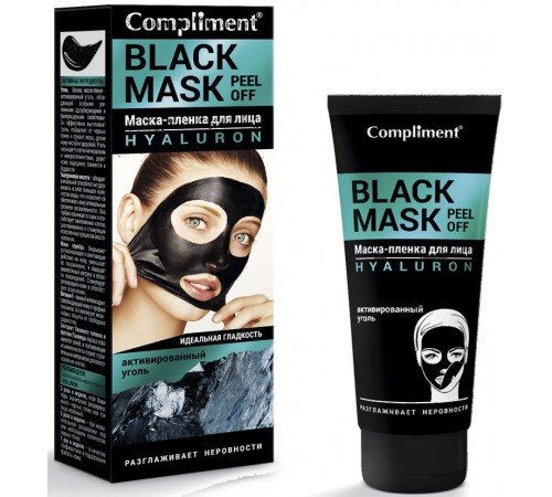 Маска-пленка для лица Compliment Black Mask Hyaluron (80 мл)