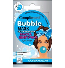 Кислородная маска-шипучка для лица Compliment Bubble Освежающая (7 мл)