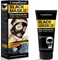 Маска-пленка для лица Compliment Black Mask Pro-Collagen (80 мл)