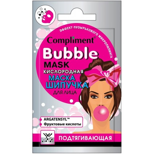 Кислородная маска-шипучка для лица Compliment Bubble Подтягивающая (7 мл)