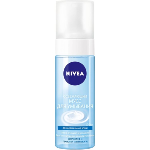 Мусс для умывания Nivea Hydra IQ Освежающий Для нормальной кожи (150 мл) Мусс для умывания Nivea Hydra IQ Освежающий Для нормальной кожи (150 мл)