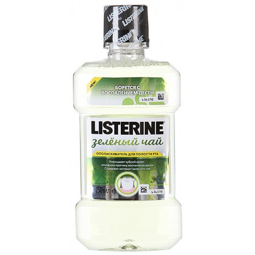Ополаскиватель для полости рта Listerine Зеленый чай (250 мл)