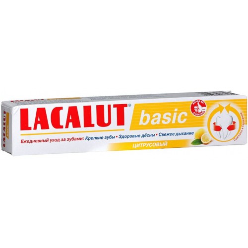 Зубная паста Lacalut Basic Цитрусовый вкус (75 мл)