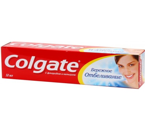 Зубная паста Colgate Бережное отбеливание (50 мл)