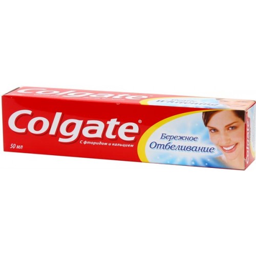 Зубная паста Colgate Бережное отбеливание (50 мл)