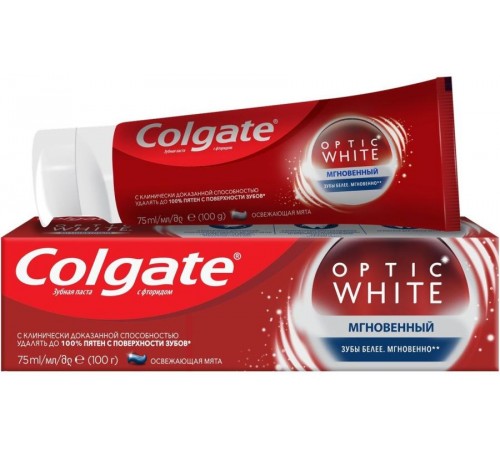 Зубная паста Colgate Optic White Мгновенный (75 мл)