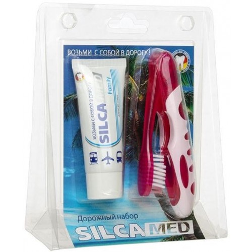Набор Дорожный Silca Med Family (зубная паста + зубная щетка)