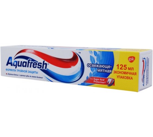 Зубная паста Aquafresh Освежающе-мятная (125 мл)