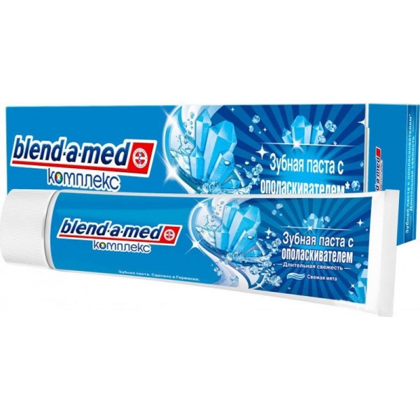 Зубная паста Blend-a-med Комплекс 7 Экстра Свежесть с ополаскивателем (100 мл) Зубная паста Blend-a-med Комплекс 7 Экстра Свежесть с ополаскивателем (100 мл)