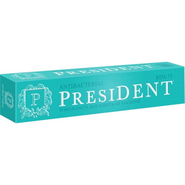 Зубная паста PresiDENT Antibacterial RDA75 Защита от бактерий (75 мл) Зубная паста PresiDENT Antibacterial RDA75 Защита от бактерий (75 мл)
