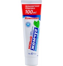 Зубная паста Новый Жемчуг Комплекс Сильный аромат мяты (100 мл)