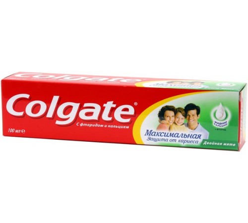 Зубная паста Colgate Максимальная защита от кариеса Двойная мята (100 мл)