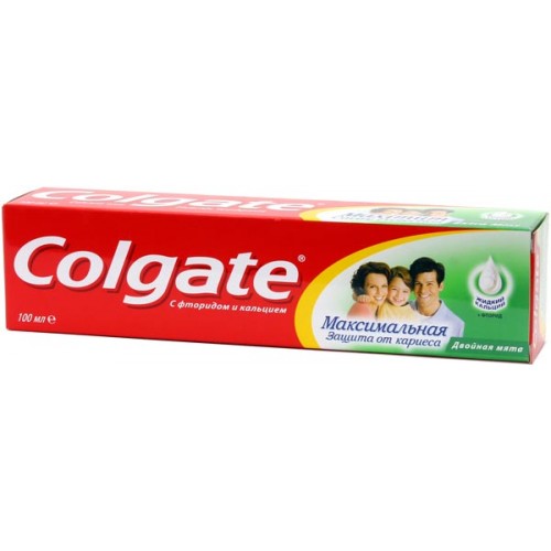 Зубная паста Colgate Максимальная защита от кариеса Двойная мята (100 мл)
