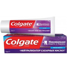 Зубная паста Colgate Максимальная защита и нейтрализатор сахарной кислоты (75 мл)