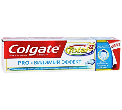 Зубная паста Colgate Total 12 Pro Видимый Эффект (75 мл)