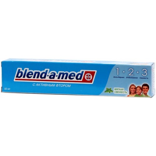 Зубная паста Blend-a-Med 3-Эффект Мягкая свежесть (50 мл)