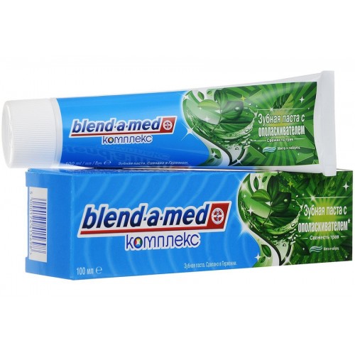 Зубная паста Blend-a-med Комплекс 7 С ополаскивателем Свежесть трав (100 мл)