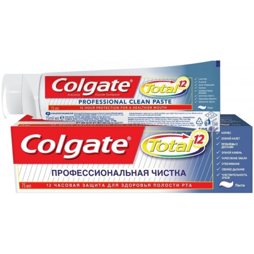 Зубная паста Colgate Total 12 Профессиональная чистка (75 мл)