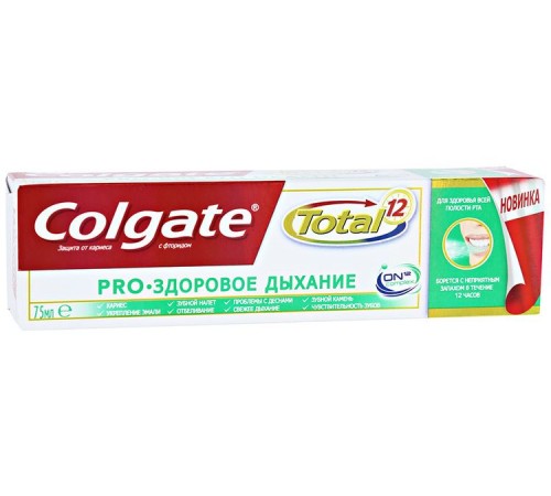 Зубная паста Colgate Total 12 Pro Здоровое Дыхание (75 мл)