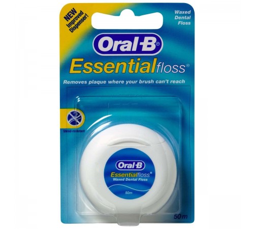 Зубная нить Oral-B Essential floss Невощеная (50 м)