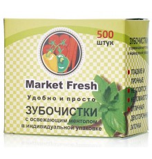 Зубочистки Market Fresh Мята (500 шт)