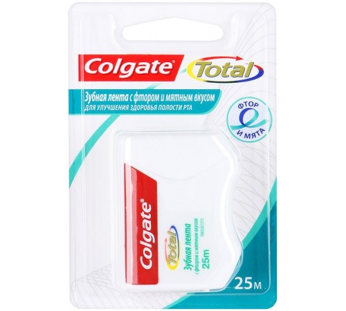 Зубная лента Colgate Total С фтором и мятой (25 м)