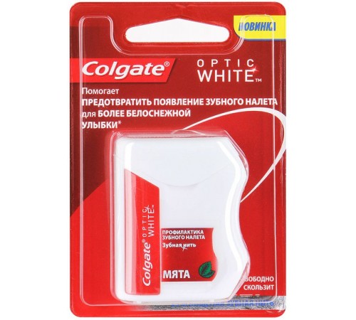 Зубная нить Colgate Optic White Мята (25 м)