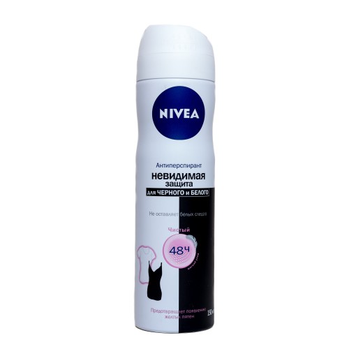 Дезодорант-спрей Nivea Невидимая Защита для черного и белого Clear (150 мл)