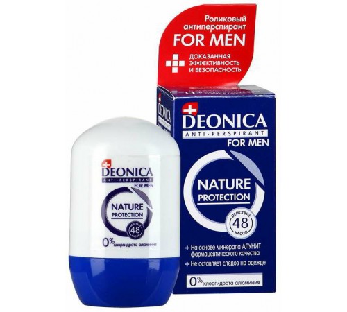 Дезодорант шариковый Deonica For Men Nature Protection (45 мл)