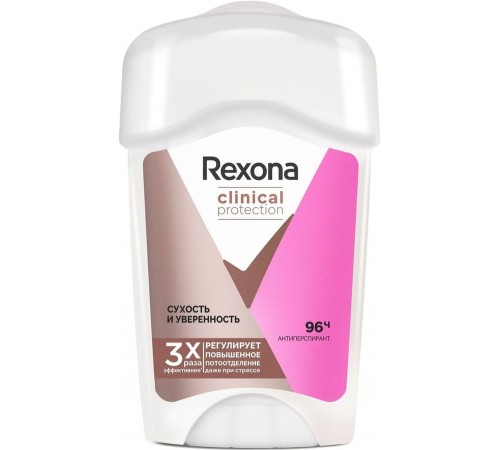 Дезодорант-крем Rexona Clinical Protection Сухость и Уверенность (45 мл)