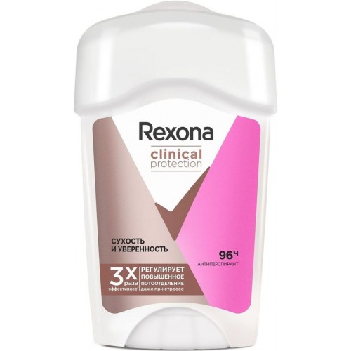 Дезодорант-крем Rexona Clinical Protection Сухость и Уверенность (45 мл)