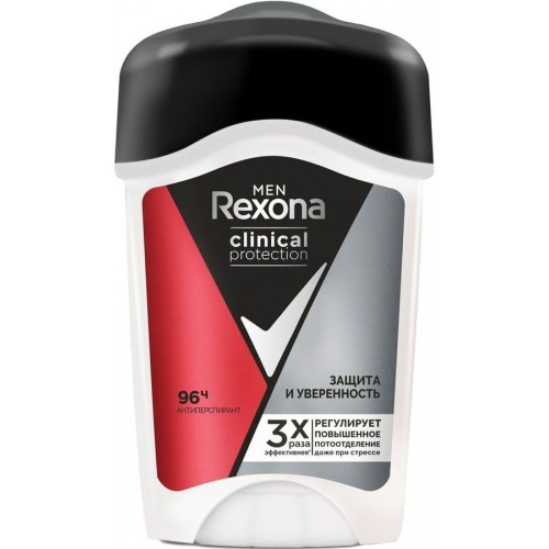 Дезодорант-крем Rexona Men Clinical Protection Защита и Уверенность (45 мл)