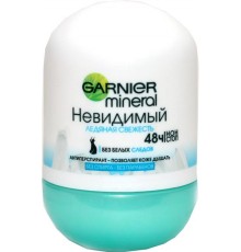 Дезодорант шариковый Garnier Mineral Невидимый Ледяная свежесть (50 мл)