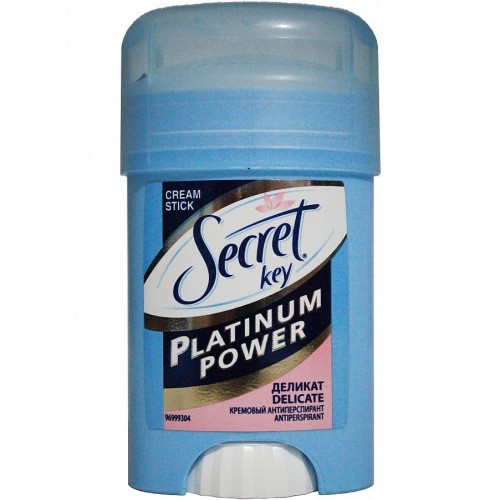 Дезодорант кремовый Secret Key Platinum Power Delicate  Кремовый женский (40 мл)
