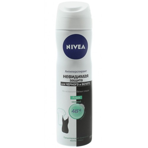 Дезодорант-спрей Nivea Fresh Невидимый для черного и белого (150 мл)