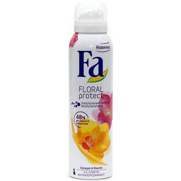 Дезодорант-спрей Fa Floral Protect Орхидея и Фиалка (150 мл) Дезодорант-спрей Fa Floral Protect Орхидея и Фиалка (150 мл)