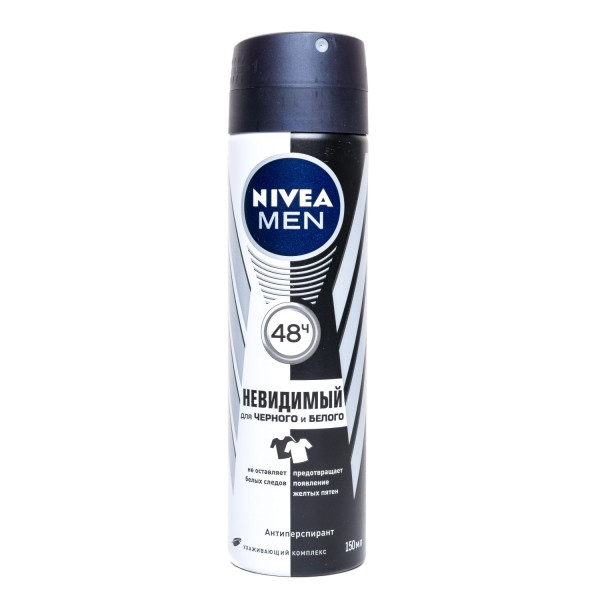 Дезодорант-спрей Nivea Men Невидимый для черного и белого (150 мл) Дезодорант-спрей Nivea Men Невидимый для черного и белого (150 мл)