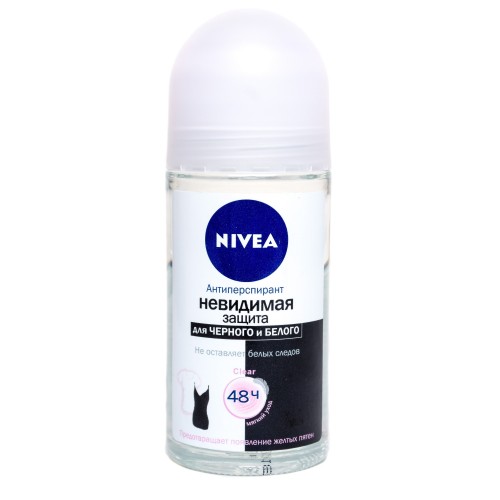Дезодорант шариковый Nivea Невидимая Защита для черного и белого Clear (50 мл)